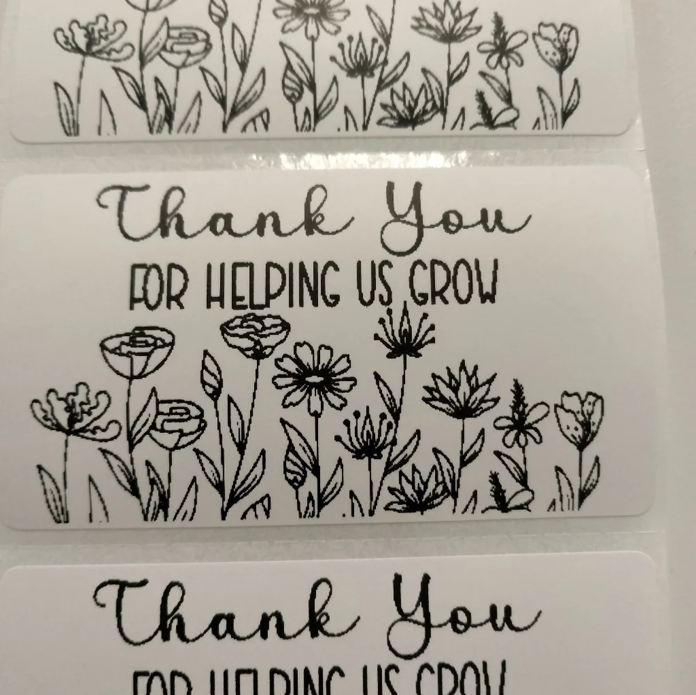 💙100 Thank You- Shipping Labels Thermal Packaging Stickers 2.25